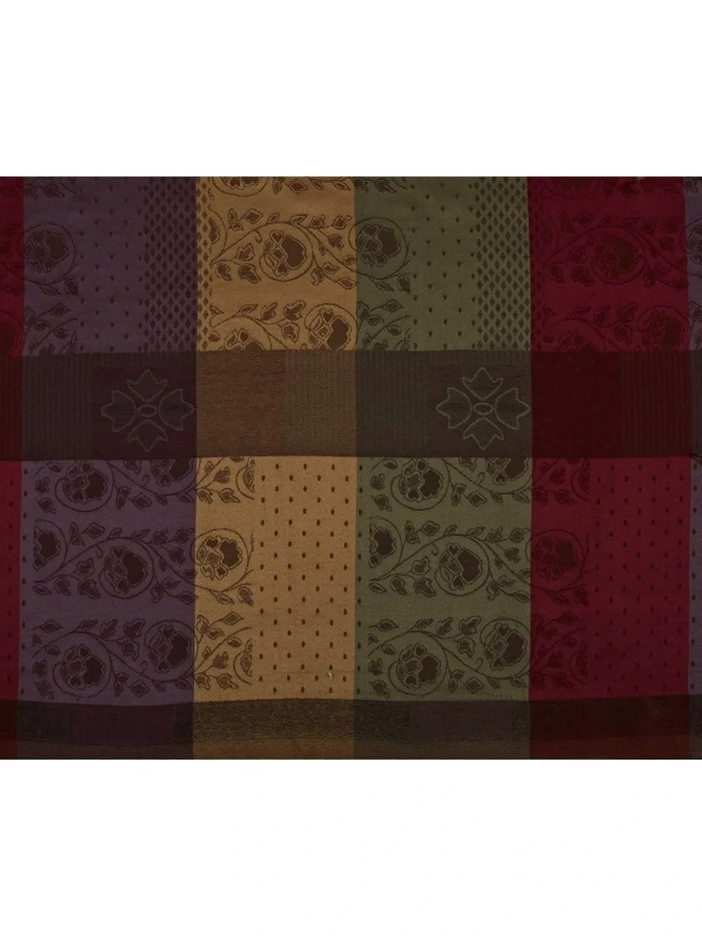 Multicolor Plaid Window Curtain Set